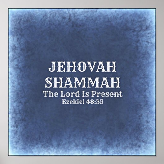 Poster Jehovah Shammah (Devant)