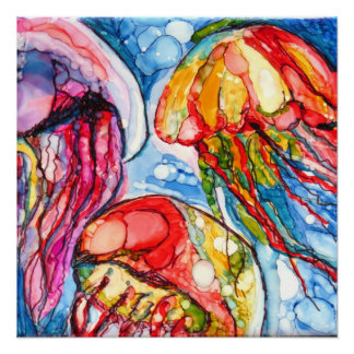 Poster Jellies flottantes