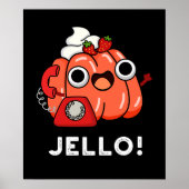 Poster Jello Funny Jello sur téléphone Pun Dark BG (Devant)
