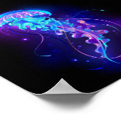 Poster Jellyfish éclatante couleur (Coin)