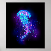 Poster Jellyfish éclatante couleur (Devant)