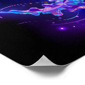 Poster Jellyfish éclatante couleur (Coin)