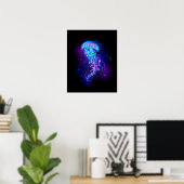 Poster Jellyfish éclatante couleur (Bureau à domicile)