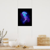 Poster Jellyfish éclatante couleur (Cuisine)