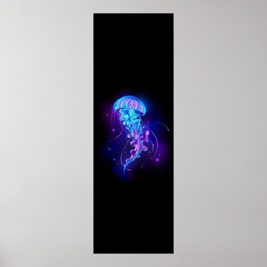 Poster Jellyfish éclatante couleur (Devant)