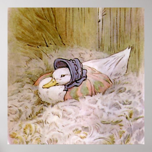 Poster Jemima Puddle-Duck Hatching Her Oeufs par Beatrix (Devant)