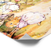 Poster Jemima Puddle Duck se promener avec M. Fox (Coin)