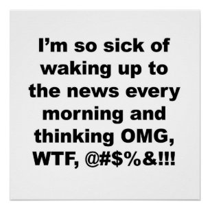 Poster J'en ai tellement marre de me réveiller aux nouvel