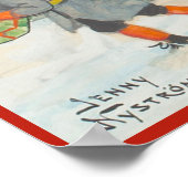 Poster Jenny Nystrom - vieille illustration suédoise de N (Coin)