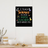 Poster J'Enseigne La Science Parce Que Les Enseignants En (Cuisine)