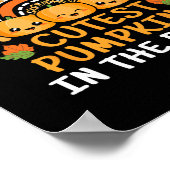 Poster j'enseigne les citrouilles les plus mignons dans l (Coin)