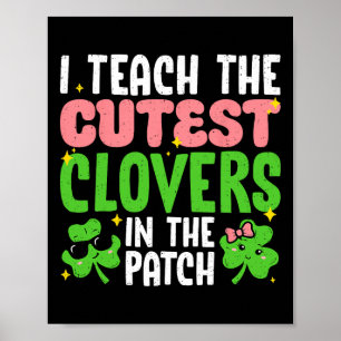 Poster J'enseigne les trèfles les plus mignons dans Patch