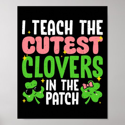 Poster J'enseigne les trèfles les plus mignons dans Patch (Devant)