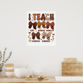 Poster J'Enseigne Les Vaches (Cuisine)