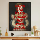 Poster J'entends la citation de peinture de la Renaissanc