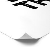 Poster J'Entends Le Bowling Thunder Funny Sports Pun (Coin)