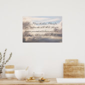 Poster Jer 29:11 : Car je connais les plans (Cuisine)