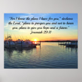 POSTER JEREMIAH 29:11 PRÉVOIT UNE SCRIPTURE FUTURE (Devant)