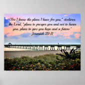 POSTER JEREMIAH PAISIBLE 29:11 SCRIPTURE VERSE (Devant)