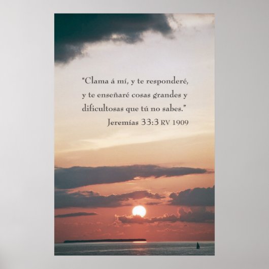 Poster Jeremias 33:3 (Devant)