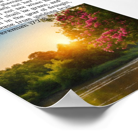 Poster Jérémie 17:7-8 (Coin)