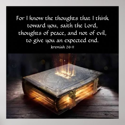 Poster Jérémie 29:11 (Devant)