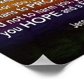 Poster Jérémie 29:11 CAR JE CONNAIS LES PLANS Christian (Coin)