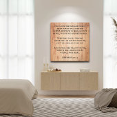 Poster Jérémie 29:11 Écriture de la Bible du Roi Jacques