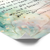 Poster Jérémie 29:11 Image de verset biblique (Coin)