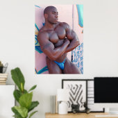 POSTER, Jermaine Bernard, ontspannen Poster (Thuiskantoor)