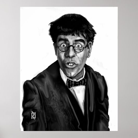 POSTER JERRY LEWIS ; QUEL CARACTÈRE NUTIME (Devant)
