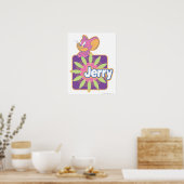 Poster Jerry Neon Mouse (Cuisine)