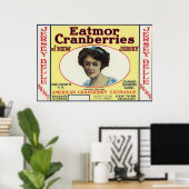 Poster Jersey Belle Eatmor Cranberries Marque Étiquette (Bureau à domicile)