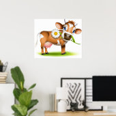 Poster Jersey Cow (Bureau à domicile)