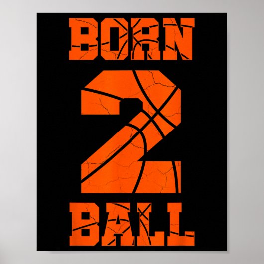 Poster Jersey de basketball 2e anniversaire Tee Deux ans  (Devant)