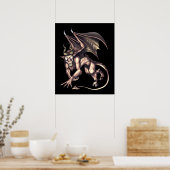 Poster Jersey Devil Cryptid Creature (Cuisine)