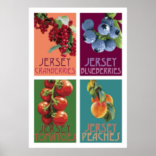Poster Jersey Fruits