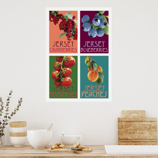 Poster Jersey Fruits (Cuisine)