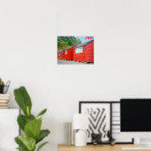 Poster Jersey sheds (Bureau à domicile)