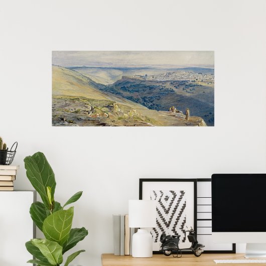 Poster Jérusalem (Bureau à domicile)