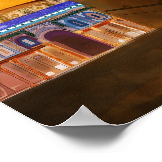 Poster Jérusalem Al-Aqsa mosquée Art Board Imprimer (Coin)