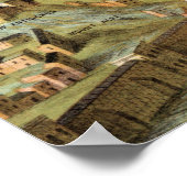 Poster Jérusalem ancienne avec le Temple de Salomon (Coin)