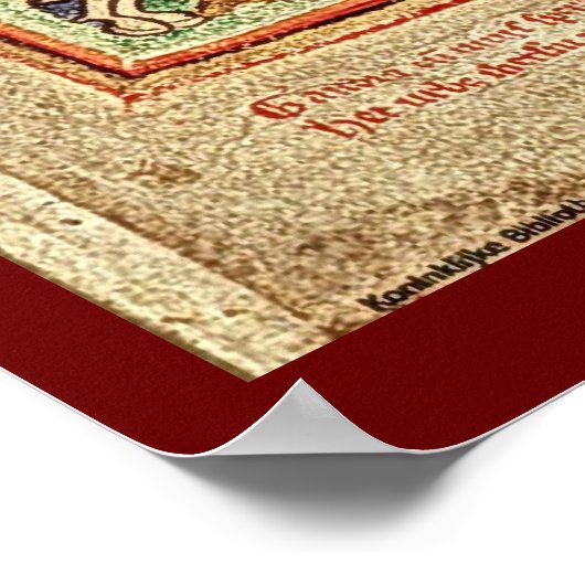 Poster Jérusalem dans les temps croisés Manuscrit illustr (Coin)