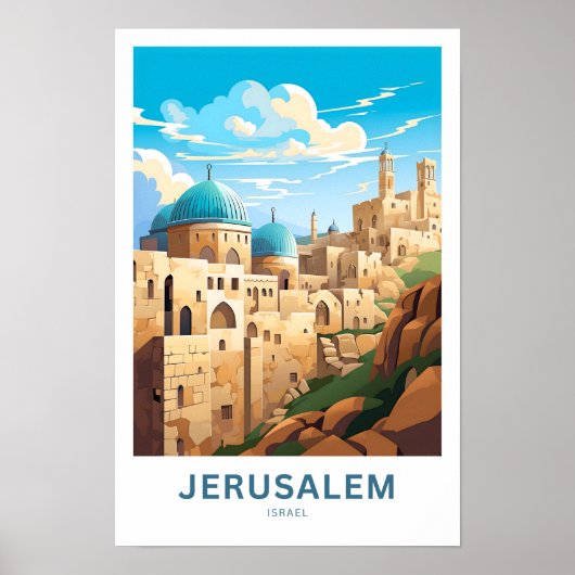 Poster Jérusalem Israël Imprimer (Devant)