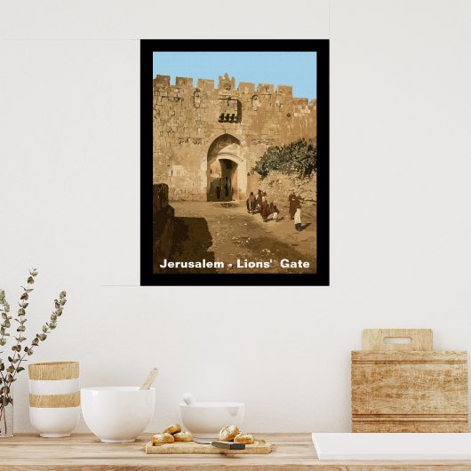 Poster Jérusalem - Porte des Lions (Cuisine)