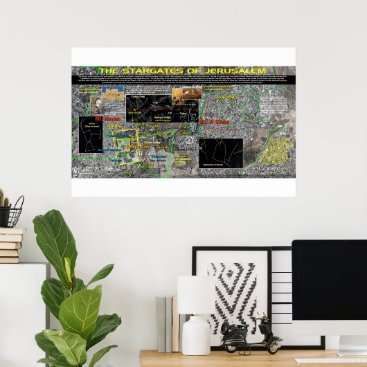 Poster Jérusalem Stargates (Bureau à domicile)