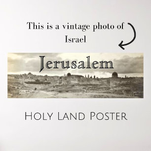 Poster Jérusalem Terre Sainte Photo