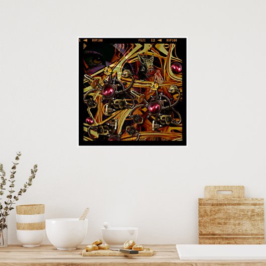 Poster J'Espère Avec Mon Petit Oeil (Cuisine)