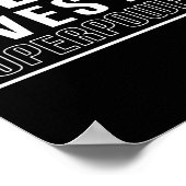 Poster J'Espère Que Chemo Me Donne Des Superpuissances (Coin)