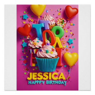 Poster Jessica Joyeux anniversaire"